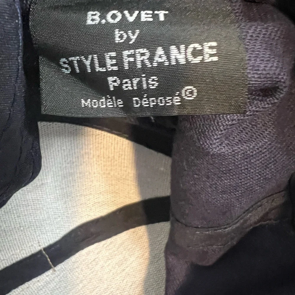 B. Ovet by Style France Paris Navy Blue Eiffel Tower Logo Baseball Cap Hat.